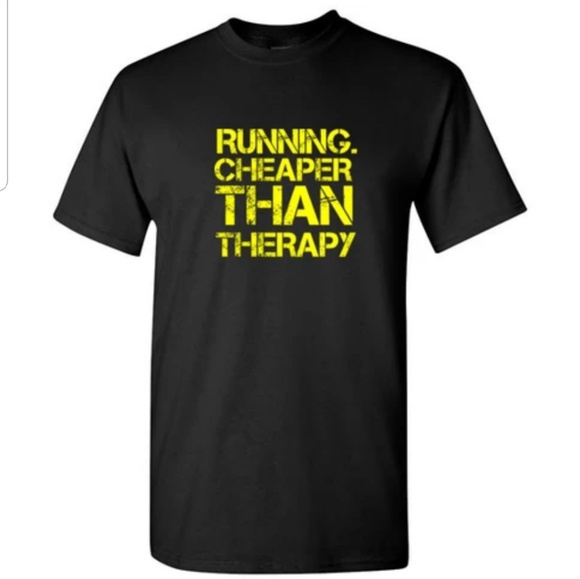 Running Cheaper Than Therapy Tshirt - Picture 1 of 1